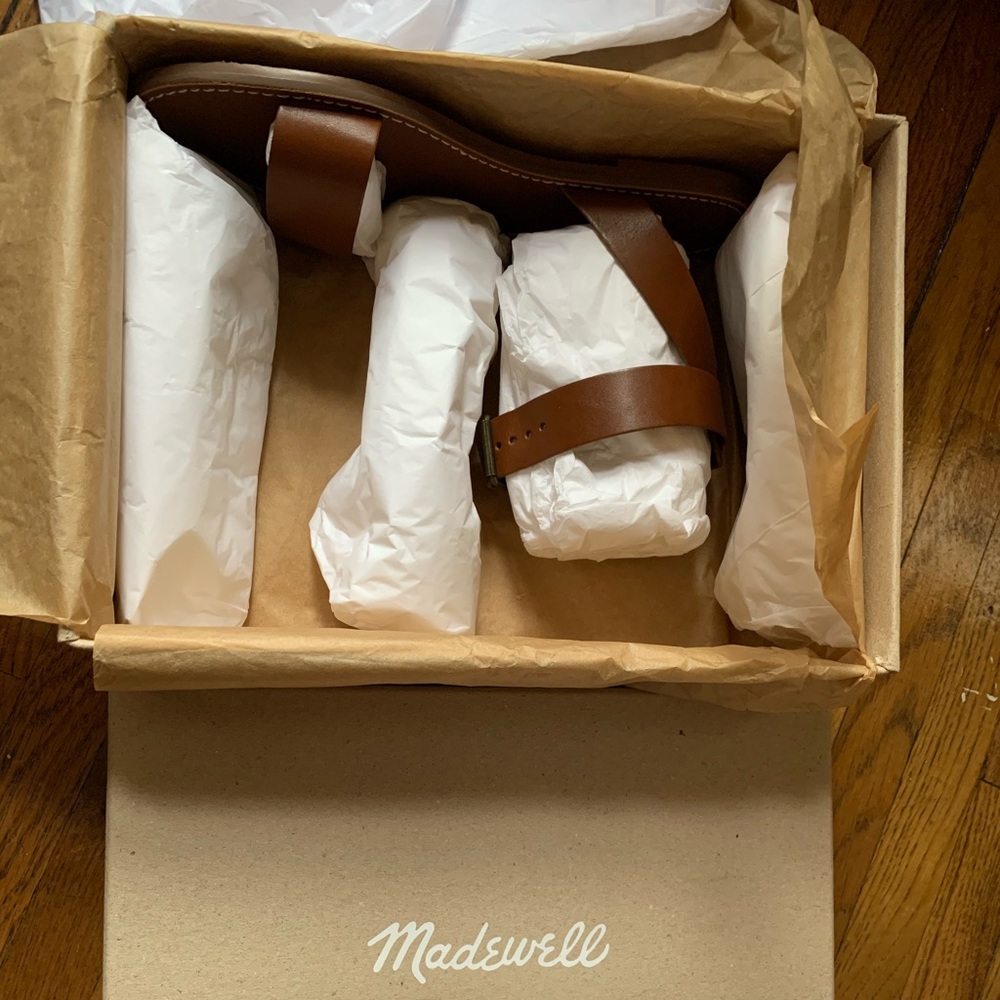 Bnew Madewell Leather Ankle Strap Sandal - Picture 4 of 5